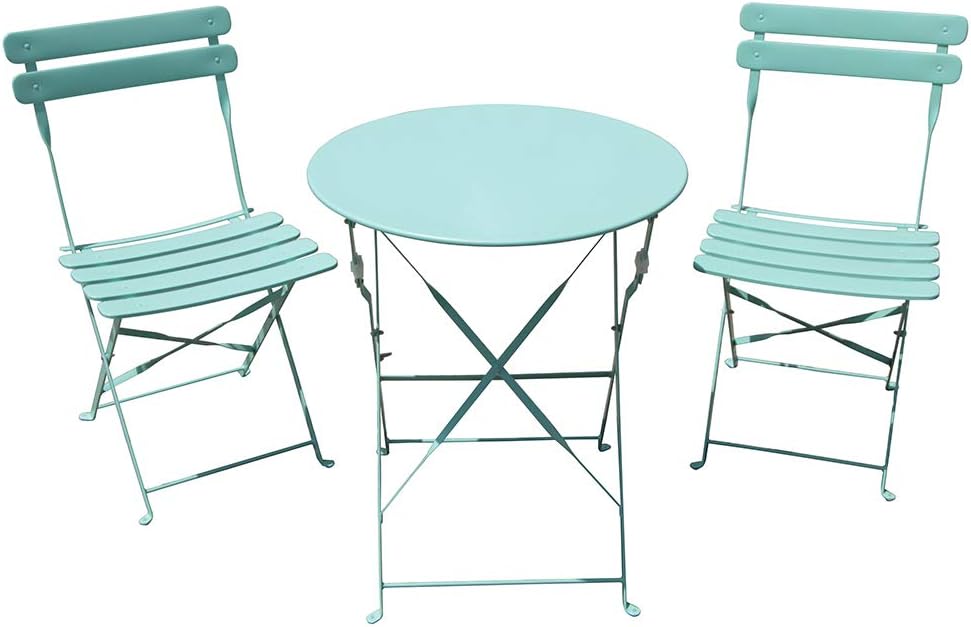 Amazon.de: SUNDO Bistro Set 3-teilig, Balkon Set klappbar, Gartenmöbel