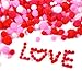 Caydo 650 Pieces Valentine Pom Poms 4 Sizes Assorted Fluffy Pom Balls Small Craft Pompoms for Valentines Day DIY and Creative Crafts Decorations(Red, Pink, Rose Red, White)