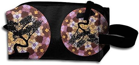 Bonsai Tree Japanese Print Portable Makeup Receive Bags Hand Cosmetic Bag Makeup Bags Sewing Kit Medicine Bags For Travel Home