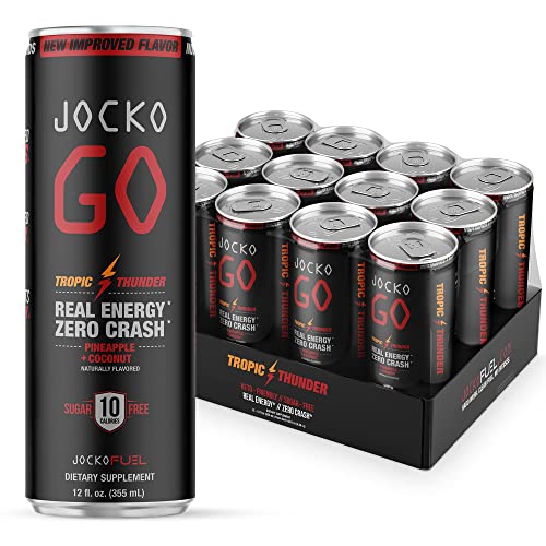 Jocko GO Energy Drinks Sugar Free KETO, Vitamin B12, Vitamin B6