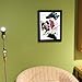 Adeco Decorative Black Wood 1 Inch Wide Margin Wall Hanging Poster Picture Photo Frame, 15x21