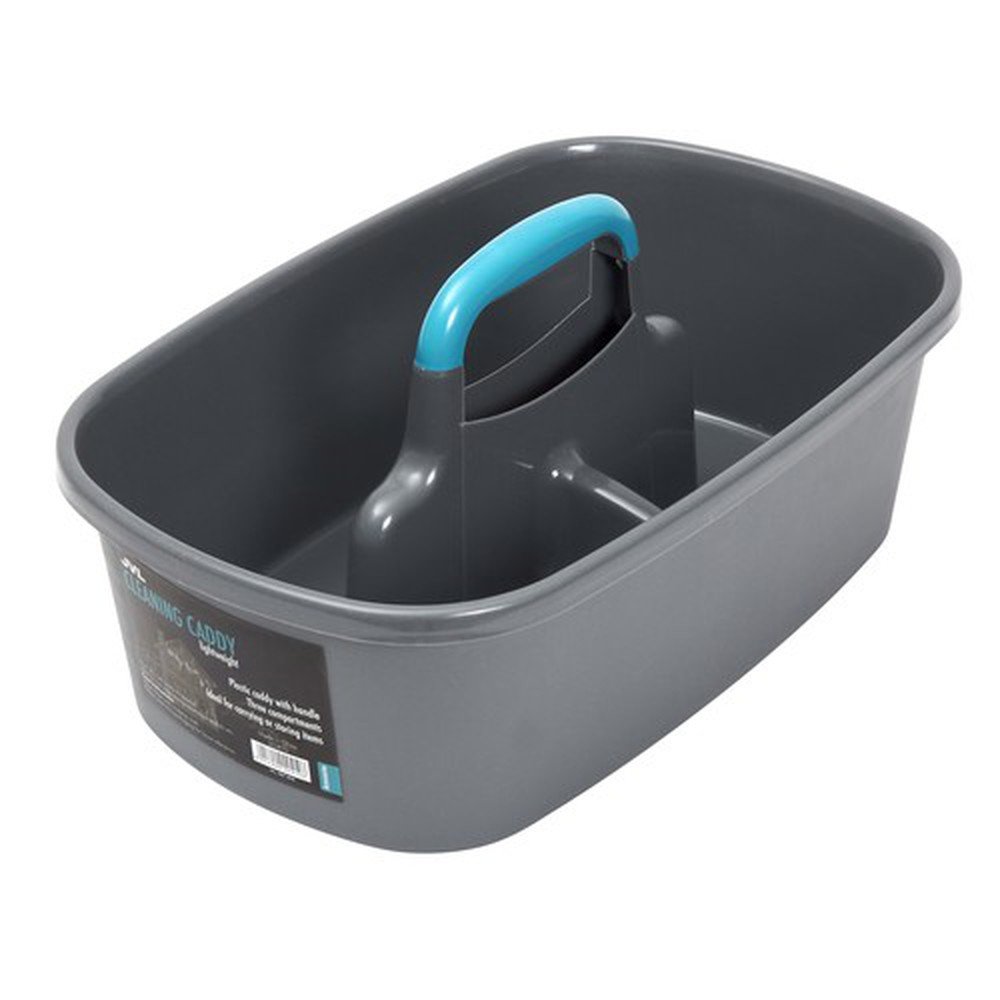 JVL 20-410A Car and Bike Care Cleaning Range Storage Caddy with Handle, Teal and Grey, 19 x 40 x 26cm