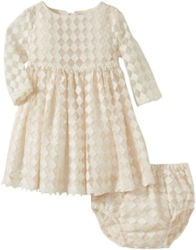 Sonia Rykiel Enfant Baby Girls' Embroidered Mesh Dress (Baby) - Beige - 3 Months