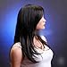 SexyLong Dark Brown Natural Straight side swept fringe bang hairstyle Hair Style Women Wig