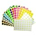 BronaGrand 640 Pieces 1 Inch Round Stickers Color Coding Labels