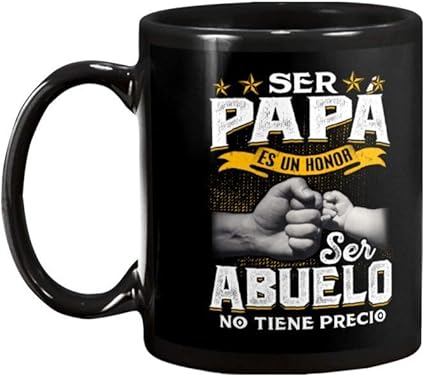Amazon Co Jp スペイン語の引用句 ペイントカップ 父と息子 パパ Es Un Honor コーヒーマグ 11オンス ブラック 友人 恋人 母 夫 子供 息子 娘 クリスマス 誕生日 バレンタイン ウェディング 母の日 ホーム キッチン