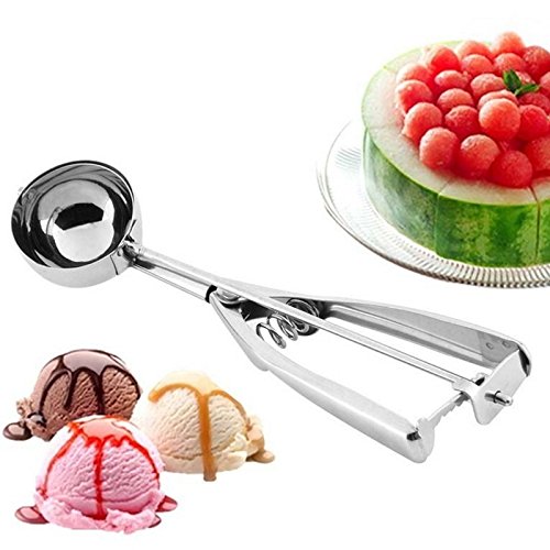 Freedi Ice Cream Scoops Steel Stainless Trigger Cookie Scoop Set Handle Ice Cream Ball Maker Kitchen Accessories,1 Piece (4cm) - Thumbnail 3