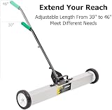 ROVSUN TUFFIOM 24-Inch Rolling Magnetic Pick Up Sweeper 50-LB Capacity view 5
