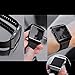 bayite Tup Case Compatible Fitbit Ionic, Rugged Protector Cover Protective Frame Shock Resistant Shell, Electroplating Black