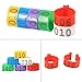 Leg Bands Rings for Poultry Chickens Ducks Goose 6 Colors 100PCS/Bag 16MM 001-100 Numbered Plastic (yellow)