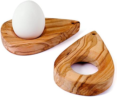 House Of Rym Olive Wood Eggcup Set Of 2