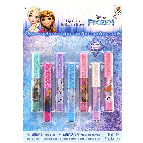 Townley Girl Super Sparkly 7 Pack Party Favor Lip Gloss, 7 CT (Frozen)