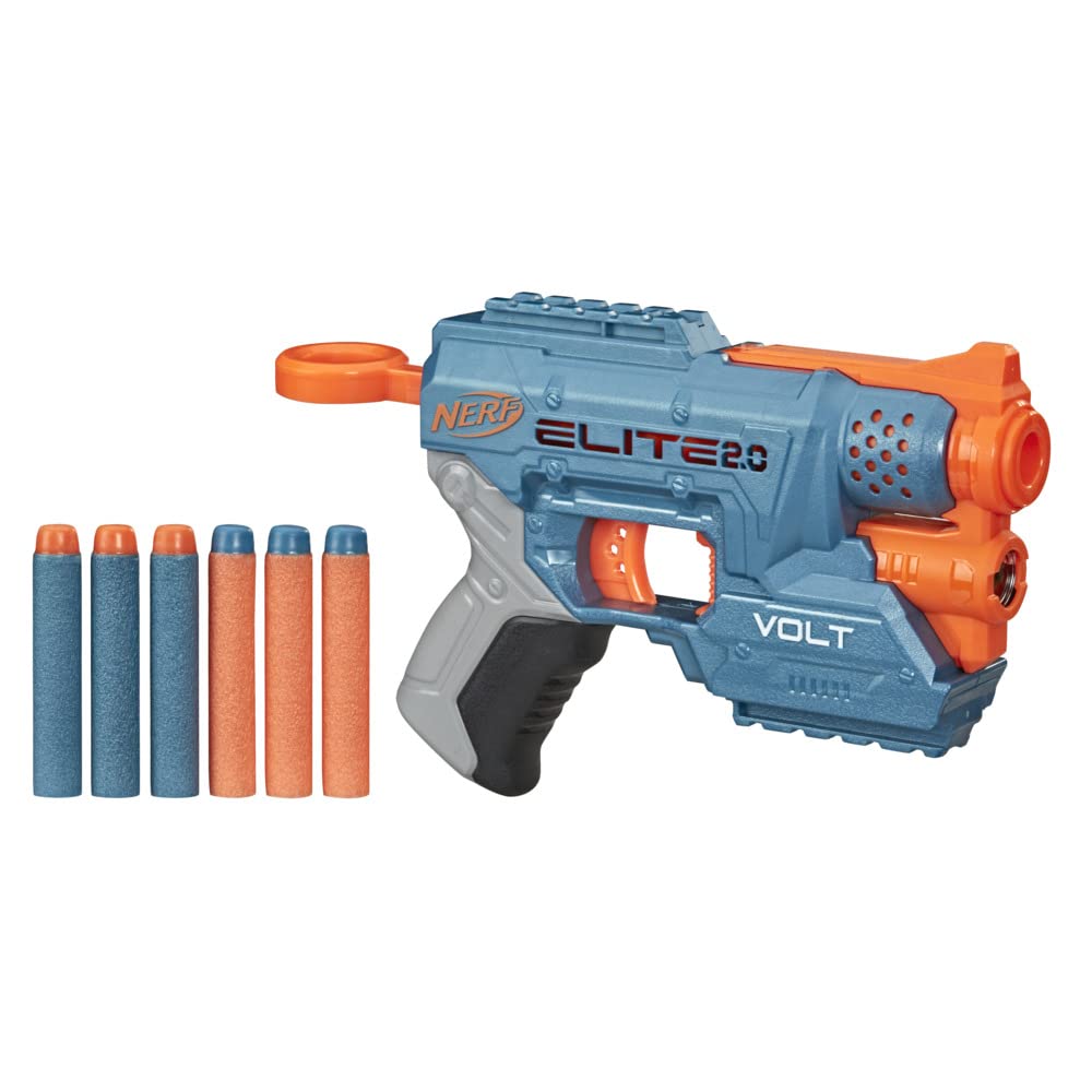 Nerf Elite 2.0 Volt SD-1 Blaster, 6 Nerf Elite Darts, Light Beam Targeting, Dart Storage, Tactical Rails