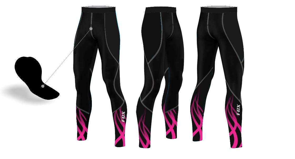 FCX Womens Cycling Tights Padded Winter Bicycling Riding Thermal Biking Trouser Pants Outdoor Sports Tights