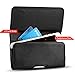 J&D Holster Compatible for iPhone 12 Pro Max/11 Pro Max/Xs Max/iPhone 8 Plus/7 Plus Holster, PU Leather Pouch Case with Belt Clip, Leather Wallet Case (Fit with Naked Phone or Slim Case on)