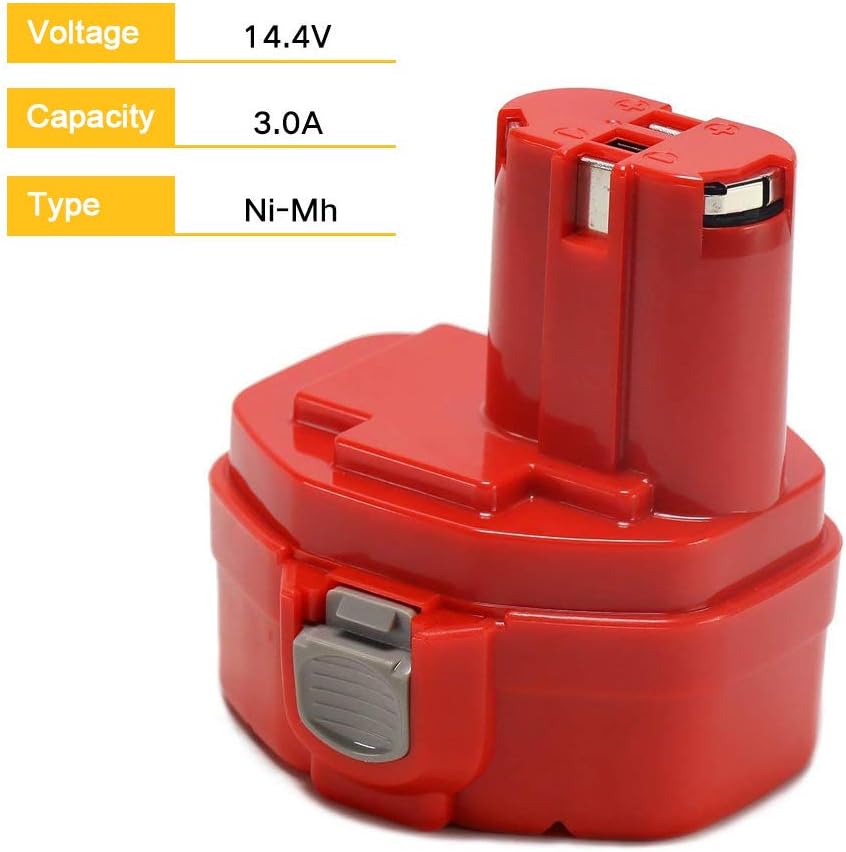 VANTTECH 14.4 Volt 4.8Ah Ni-MH Replacement for Makita PA14 1420 1422 1433 1434 1435 1435F 192699-A 193158-3 192600-1 1051D 4033D 5094D 6280D JR140D ML140 UB140D - Image 3