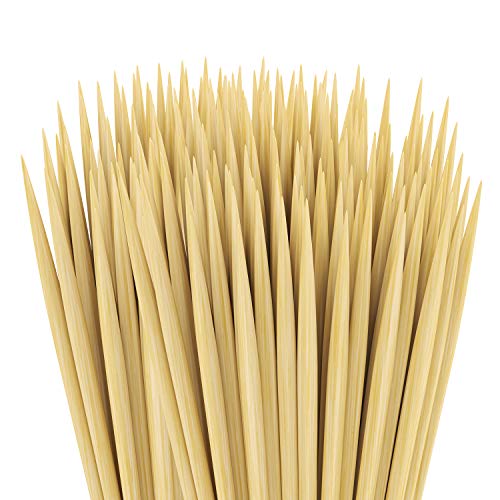 CandyHome Natural Bamboo Skewers BBQ Bamboo Sticks for Shish Kabob, Appetizer, Vegetables, Cheese, Fruit, Corn and More Food, 4 inch 200 Pcs - Thumbnail 4