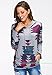 FanShou Women Plus Size Long Sleeve Hoodie Printed Hooded Sweatshirt Pullover 12