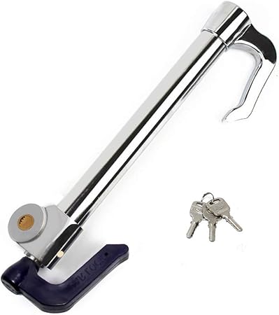 Amazon Wisamic ユニバーサルステアリングホイールブレーキロック 長さ調節可能 ダブルプロテクション ステンレススチール 拡張ステアリングホイール クラッチブレーキロック 高セキュリティ 車用ロック 車 バイク