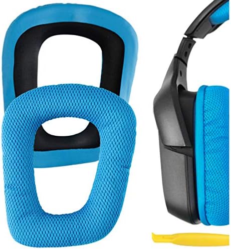 Geekria イヤーパッド Logitech G35 G930 G430 F450 等 対応 交換 用 ヘッドホンパッド イヤークッション ブルー Geekria イヤーパッド Logitech G35 G930 G430 F450 等 対応 交換 用 ヘッドホンパッド イヤークッション ブルー