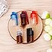 Sixinu 5PCS 36mm Small Size Bullet Snuff Dispenser Snorter Rocket Acrylic Snorter Glass Vial with Spoon Flip (5PCS)