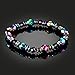Yamao Rainbow Colors Magnetic Hematite beads Stretch Bracelet Women (bl002-10)