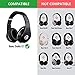 Replacement Top Headband Leather Foam Pad Cushions repair parts for Beats Studio 1.0 Headphones (Black)