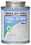 IPS 10854 Weld-On 747 Low Voc Cement Glue for Pool and Spa, 1/2-Pint, Blue