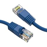 CABLYTIC Cat 6 Ethernet Cable 1.5 ft Indoor/Outdoor High Speed 10Gbps Internet Cable Blue RJ45 LAN Patch Cables Ethernet Cord Suitable for Games Computers Televisions Routers Printers
