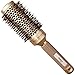 Baasha 2 Inch Medium Round Boar Bristle Ceramic Barrel Hair Brush for Women - Ideal for Blow Drying and Flipping Medium Length Hair