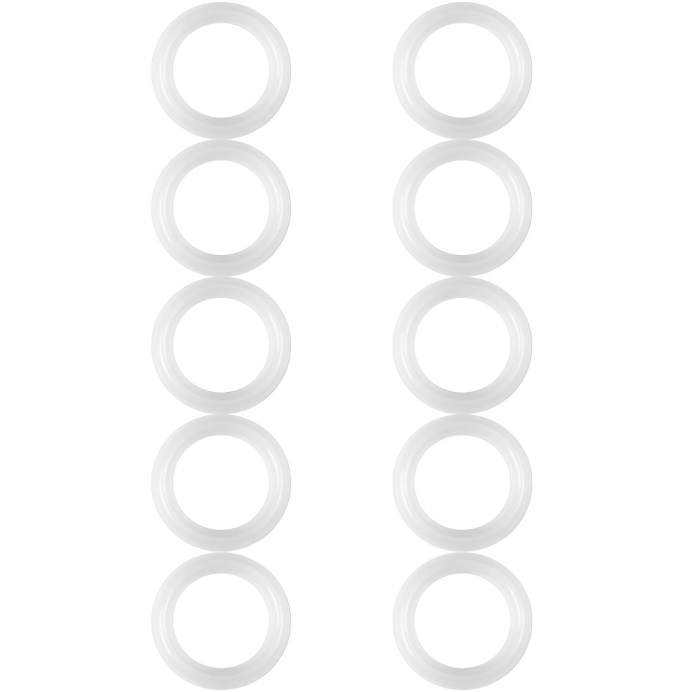 Photo 1 of 10pcs Food Grade Silicone Gaskets Seals Rings 1.5" Sanitary Clamp Ferrule Washer for Fermenting Mason Jar Drink