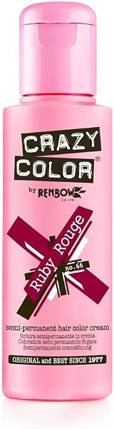 Crazy Color Ruby Rouge No 66 100ml Semi Permanent Hair Colour Cream view 1
