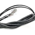 12 Cores Industrial Spring Spiral Coiled Cable CNC Handheld Encoder Manual Pulse Generator MPG 3 to 4 Meters Length