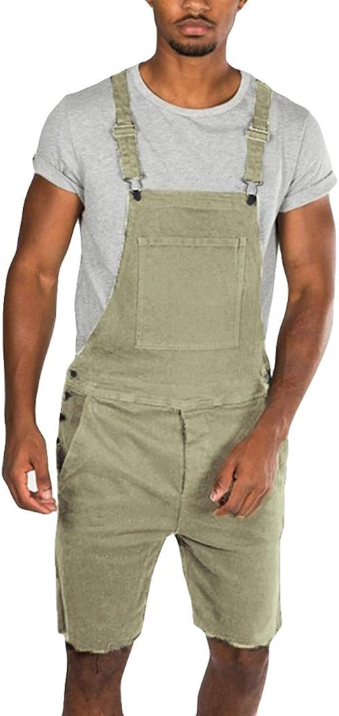 Keephen Herren Denim Latzhose - Jeans Overall Für Freizeit Und Arbeit