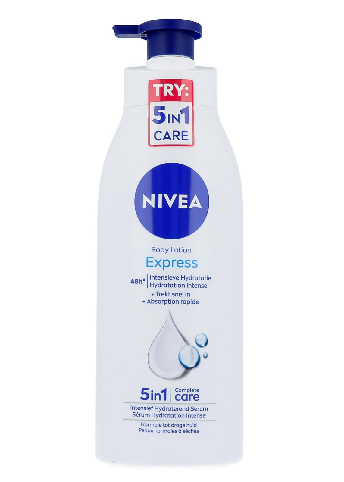 NIVEA Express body lotion with pump, 400 ml (pack of 1)