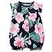 Carter's Baby Girls' Cotton 1-piece Snap-Up Romper (6 Months, Navy Floral)