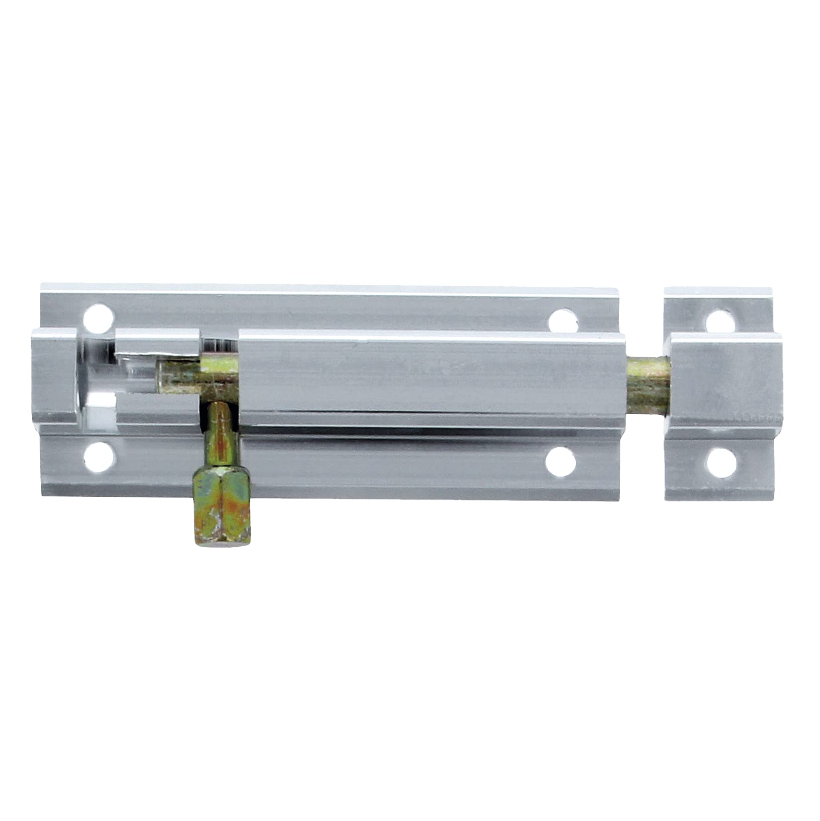 Amig - Aluminium Door Bolt | Bolt Bolt Mod. 500 | Door Lock for Doors & Windows | Screw-On Lock | Door Security Latch Interior | Silver, 100 mm