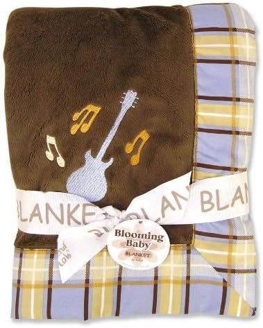 Trend Lab Framed and Embroidered Receiving Blanket, Rockstar