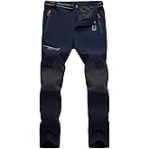 MAGCOMSEN Men's Hiking Pants Quick-Dry Water Resistant Lightweight Work Outdoor Pants with Zipper Pockets