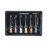 Enshey 6pcs Dental Endodontic Niti Rotary Files 1 Pack Universal NiTi Files Large Tapered Endodontic Niti Rotary Files Universe Engine SX-F3 25MM Mixed