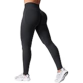 VOYJOY Women Seamless Impact Leggings Scrunch Workout Leggings Medium Waist Tummy Control Butt Lifting Gym Yoga Pants