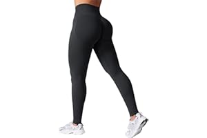 VOYJOY Women Seamless Impact Leggings Scrunch Workout Leggings Medium Waist Tummy Control Butt Lifting Gym Yoga Pants