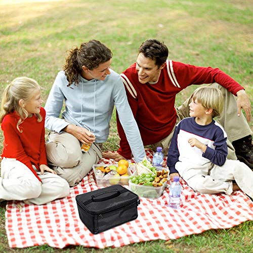 Triangle Power Personal Portable Oven, Electric Slow Cooker For Food,Mini Oven For Meals Reheat,Food Warmer with Lunch Bag For Car(12V)