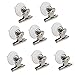 JZMYXA Suction-Cup Clip, Plastic Round Suction Cup Clip Advertising Pop Display Holder Stand Clamp Set of 8