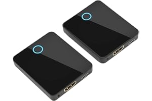 HEAYZOKI Wireless HDMI AV Transmitter and Receiver, 30 Meters Distance HD Transmission Extender Kit, 150Mbps Wireless Transmission 3D Effect, for Lectures Home Entertainment(810)