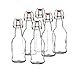 Easy Cap Beer Bottles - Kombucha Bottles - 16 oz. - Clear flip top 6 pack - EZ Cap -- Original Cherry Blossom Hardware Bottles (6, Clear Mason Jar Bottles)