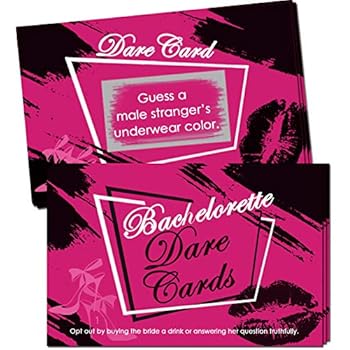 Amazon Com Bachelorette Dare Card Girls Night Out 24 Scratch Off