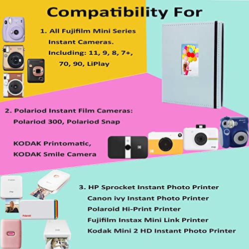 Instax Mini Photo Album 200 Pictures for Fujifilm Instax Mini 11 90 70