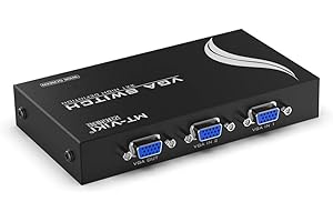 MT-VIKI 2 Port VGA Switch Video Selector Switcher Box (2 Input 1 Output)