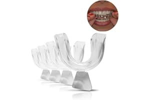 Boolavard TM 4 X Mouth Trays For Teeth Whitening/Gel Bleach, Thermoforming Gum Shield